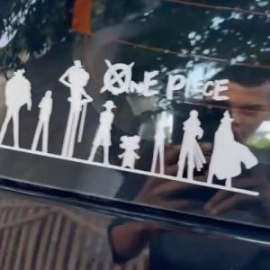 Stiker Motor One Piece Squad Cutting Sticker Nyala Ruffy Skuad Variasi Aksesoris
