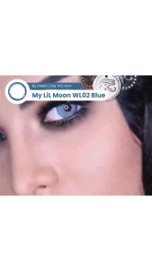 SOFTLENS MY LIL MOON BLUE 14.5MM BY PINKIN NORMAL DAN MINUS TINGGI
