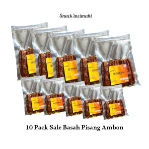 Paket Hemat 10 Pcs Basah Pisang Ambon 250gram - Camilan Buah & Sayur