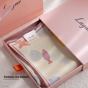 YINGMEI | High-End Silk Scarf with Hairband 100% Mulberry Silk