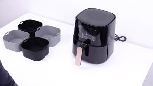 Khay Nướng Silicon Có Thể Tái Sử Dụng Cho Nồi Chiên Không Khí Khuôn Bánh Mì Vuông Kèm Thảm Khuôn Bánh Thân Thiện Với Môi Trường Tương Thích Với Các Loại Nướng HD9252 HD9200 HD9255