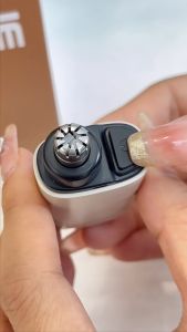 Electric Nose Hair Trimmer USB Charging Dual-Edge Blades Electric Waterproof Portable Men Mini Nose Hair Trimmer Face Care Tools