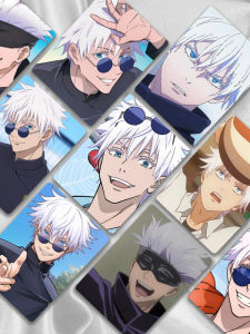 Laser Cut Anime Mini Cards 50 Pcs Double Sided Ins Style Lomo Cards Single Person Cartoon Collectible Game Accessories