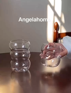 【SG Stock】🔥 380ML / 550ML Creative High Borosilicate Glass Cup | Cute Design | Coffee Milk Juice Mug