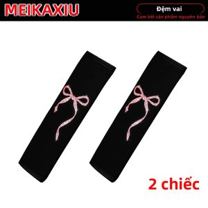 2 Chiếc Nơ Lớn Bling-Bling Vải Thoáng Khí Dây An Toàn Ô Tô Bảo Vệ Vai Đồ Trang Trí Cho Nữ