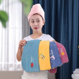 Microfiber Women Bath Quick Dry Hair Cap Magic Drying Turban Wrap Towel Hat Cap Quick Drying Hair Cap