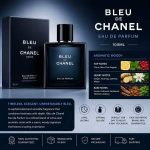 💯Authentic BLEU DE CHNL EDP 100mL - Aromatic Woody Fragrance for Men