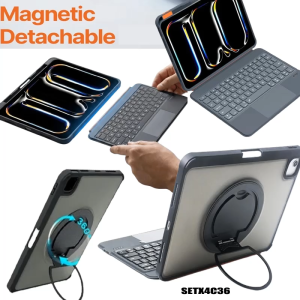 Detachable Magnetic Wireless Backlit Keyboard Case for ipad 11th A16 10th Air4/Air5