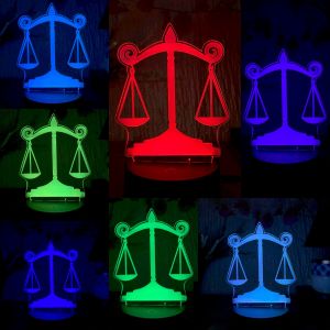 LED LAMP Medical Symbol Caduceus/Stethoscope/Scales of Justice for College Students/Doctors/Lawyers