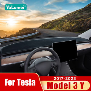 For Tesla Model Y Model 3 2017 2018 2019 2020 2021 2022 2023 2024 Car Dashboard Mat Sun Shade Non-slip Pad Cover Accessories