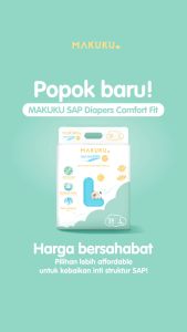 [2 PACK] MAKUKU SAP Diapers Comfort Fit Tape/Pants Ukuran NB/S/M/L/XL/XXL - Popok Bayi Anti Gumpal Extra Dry 2 Pack Popok Perekat Dan Celana Diaper L24 Xl24 Xxl22 S30 - Lazada