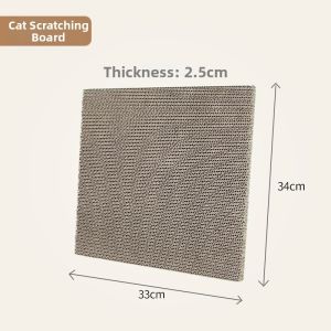 JKULNING | Wear-Resistant No-Shedding Cat Scratching Board with Den Corrugated Cardboard