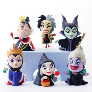 Anime Maleficent Petit Villain Poisonous Witch Movie Cruella De Vil Queen Character Model Figure Decoration Toys Christmas Gift