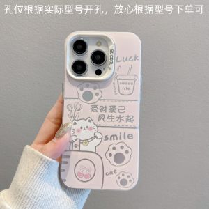 Cute Cat Simple Style Mobile Phone Case for iPhone 16 17 Apple 15 pro Max 14 Huawei Pura 80 Mate 70 Xiaomi 17 Compatible with Multiple Models