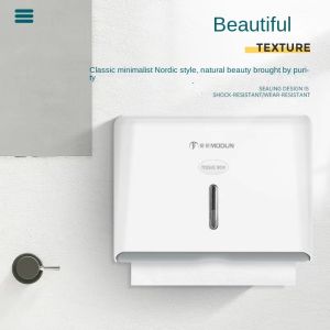 Wall mounted toilet paper holder Waterproof toilet paper box Roll paper storage box Bathtub storage tray Bathroom large