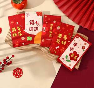 6pcs Red Packets CNY 2026 Red Horse Year 2026 Angpows