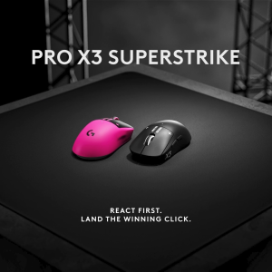 Logitech G PRO X3 SUPERSTRIKE Wireless Gaming Mouse Ultra-Lightweight Programmable Buttons LIGHTSPEED PC Mac