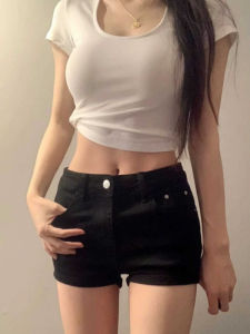 American Style plus Size Low Waist Denim Super Short Shorts Women Summer New Spicy Girl Slimming Versatile Butt Short Hot Shorts