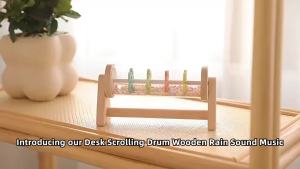 Colorful Montessori Childrens Puzzle Toys baby Sensors Rain Sticks Tambourines and rainbow Music Tambourines Birthday Prese