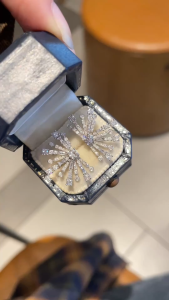 Montagne Jewelry 18K Pure White Gold Earring Diamond Inset Snowflake Design Fine Jewellery Natural 1.1 Carat Diamond Earrings
