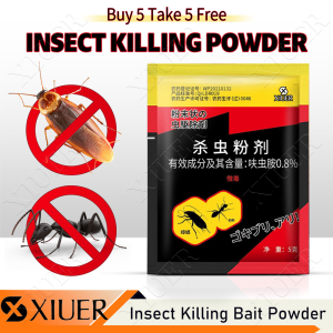 2-In-1 Effective Insect Killer Powder: Powerful Insect Cockroach Ant Killing Bait Powder Insecticide for Indoor/Outdoor Use Insect Killer Indoor Infestation for Small & Large Pest