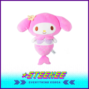 Daiso My Melody Mermaid Tail Soft Plush Toy by Steekee Korea 2482