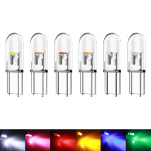KEVANLY | 10Pcs T5 Led Bulb W3W W1.2W Led Canbus COB Car Interior Lights Dashboard Warming Indicator Wedge Auto Instrument Lamp 12V