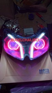 Reflektor Lampu Depan Vario 110 Karbu Model Custom Biled Projie Alis Warna