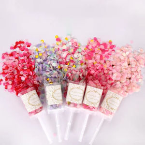 Confetti Push Pop Colorful Sprinkle Confetti Paper Poppers Gold Confetti Poppers for Birthday Wedding Graduation