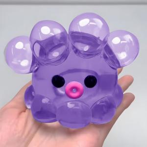New Crystal Octopus Squeeze Toy Clear Crystal Octopus Hand Relax Toy Homemade Bubble Hairstyle Game Entertainment Games
