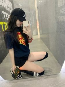 เสื้อยืดแขนสั้นผู้หญิงสไตล์อเมริกันย้อนยุคพิมพ์ลายหัวใจหลวมๆ สบายๆ ลำลอง เสื้อตัวบนแฟชั่นฤดูร้อน