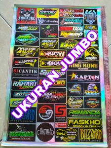 Stiker Sound | Stiker Hologram | Stiker 1 Lembar | Stiker Pack Ukuran 31cmx47cm JUMBO