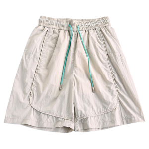 OUMULONG | Functional Style Ice Silk Cleanfit Design Shorts