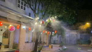 Máy phun sương cao áp TaiWan công xuất 25 đến 120 đầu phun có cầu chì bảo vệ chống chập cháy phun sương làm mát.