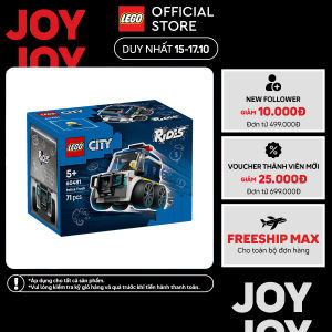 LEGO CITY 60481 Đồ Chơi Lắp Ráp Rides - Xe Tải Cảnh Sát (71 Chi Tiết)