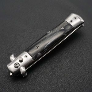 1pcs Stainless Steel Foldable Automatic Combs Knife Brushes Hair Trimmer Comb Brush Accessories Butterfly Mens Pocket Knife Comb