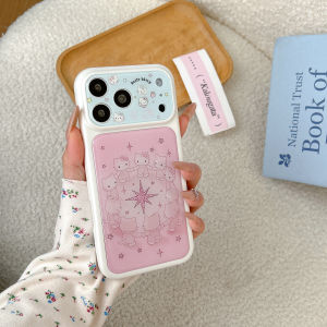 Sanrio | Ốp Điện Thoại iPhone 17 Pro Max 17 16 Pro 15 Pro Max Màu Hồng Tay Cầm Xoay Chống Sốc Bảo Vệ Toàn Diện Thiết Kế Cao Cấp Sang Trọng