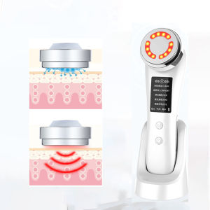 5Modes EMS Facial Massager LED Photon Rejuvenation Hot Compress Face Lifting Anti Aging Face Clean Beauty Tool RF Radio Frequency Device