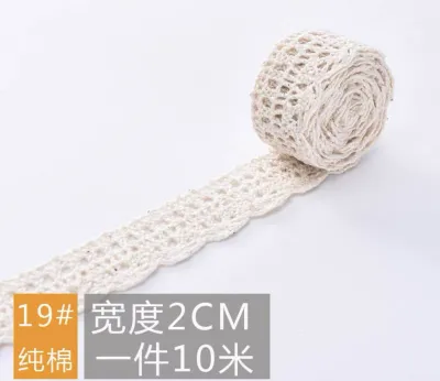 Dây Ren Trang Trí viền mũ nón khăn trải bàn rèm quần áo chất Cotton