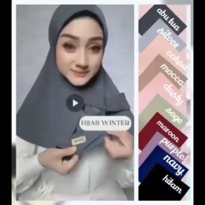 Hijab Inner Winter Jilbab Instan Sporty Wanita Bergo Jersey Zoya Premium