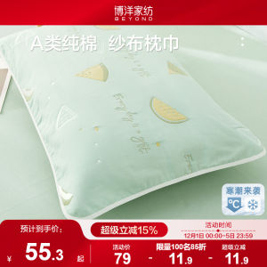 Bo Yang Pure Cotton Thickened Pillowcases Fixed Design Pair Pack Male Specific Bedding Accessories Breathable Night Pillowcases