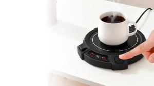 Máy Hâm Nóng Cốc Điện Tử SR 09 Với Tấm Sưởi PTC Giữ Nhiệt Độ Ổn Định 3 Chế Độ Điều Chỉnh Tính Năng Tự Tắt Dùng Cho Trà Sữa Nước Sử Dụng Tại Nhà