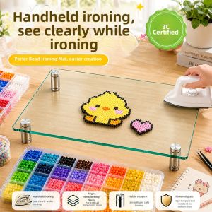 XINZUO | Heat Resistant Toughened Glass Pad for DIY Beads Work