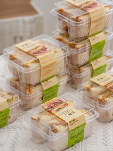Two Compartments Transparent Food Storage Box