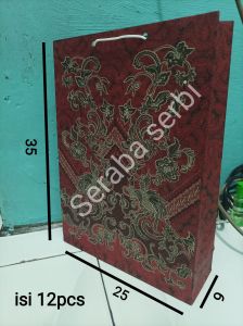 Paperbag Batik uk 25x35 - random