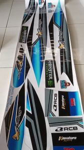 Striping SUPRA X 110 OLD - Sticker Striping Variasi List HONDA SUPRA X 110 OLD IP.F-04 Design IP Striping