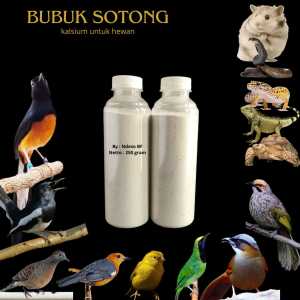 bubuk tulang sotong murni tanpa campuran 100% kemasan 250gram