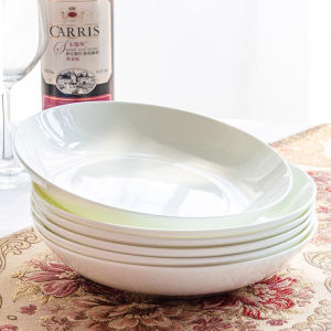 Bone China Dinner Plates 6 Pieces Deep Dish