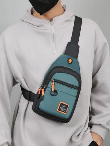 Túi Đeo Trước Ngực Nam Bằng Vải Oxford Chống Thấm Nước Túi Đeo Chéo Nhiều Lớp Phía Trước Thoải Mái Túi Đeo Chéo Một Vai