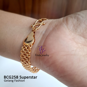 Gelang Tangan Keren Superstar Modis Fashionable Perhiasan Fashion Import Premium bcg258